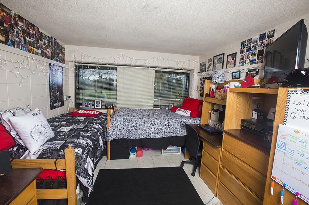 An example of a decorated dorm in Pat Tarble Residence Hall.